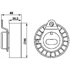 VKM 14210 SKF Натяжной ролик, ремень грм