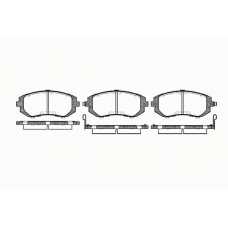 0951 02 KAWE Комплект тормозных колодок, дисковый тормоз