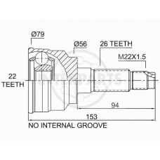 OJ-0470 InterParts Шарнирный комплект, приводной вал