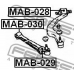 MAB-029 FEBEST Подвеска, рычаг независимой подвески колеса