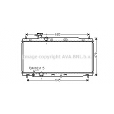 HDA2241 AVA Радиатор, охлаждение двигателя