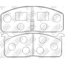 PN1042 NiBK Комплект тормозных колодок, дисковый тормоз