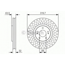 0 986 479 T01 BOSCH Тормозной диск