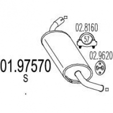 01.97570 MTS Глушитель выхлопных газов конечный