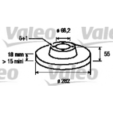 186725 VALEO Тормозной диск