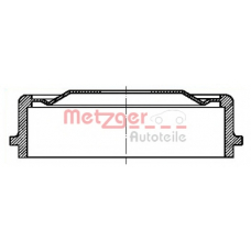 BT 1063 METZGER Тормозной барабан