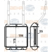 8FH 351 313-031 HELLA Теплообменник, отопление салона