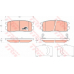 GDB1716 TRW Комплект тормозных колодок, дисковый тормоз