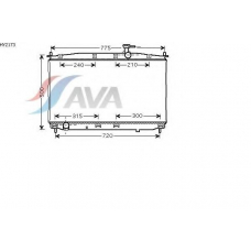 HY2173 GERI Радиатор, охлаждение двигател