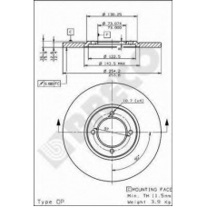 BS 7506 BRECO Тормозной диск