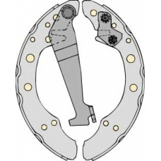 K586550 MGA Комплект тормозов, барабанный тормозной механизм