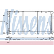 65156 NISSENS Радиатор, охлаждение двигателя