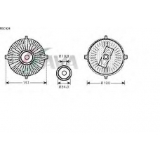 MSC424 AVA Сцепление, вентилятор радиатора
