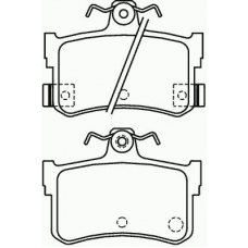 P 28 027 BREMBO Комплект тормозных колодок, дисковый тормоз