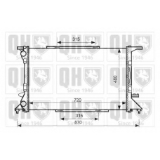 QER2622 QUINTON HAZELL Радиатор, охлаждение двигателя
