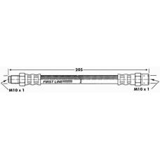 FBH6894 FIRST LINE Тормозной шланг