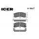 180647 ICER Комплект тормозных колодок, дисковый тормоз