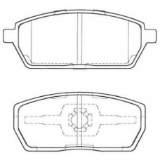 ASN-2017 AISIN Комплект тормозных колодок, дисковый тормоз
