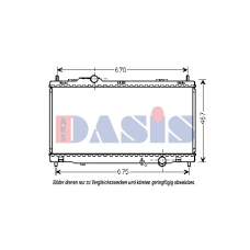 210225N AKS DASIS Радиатор, охлаждение двигателя