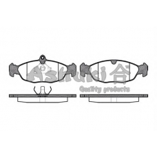 1080-1090O ASHUKI Комплект тормозных колодок, дисковый тормоз
