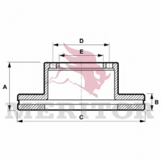MBR5059 MERITOR Тормозной диск