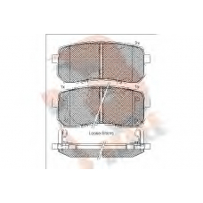 RB1839 R BRAKE Комплект тормозных колодок, дисковый тормоз