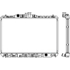 1071-0201 SAKURA  Automotive Радиатор, охлаждение двигателя