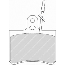 FDB98 FERODO Комплект тормозных колодок, дисковый тормоз