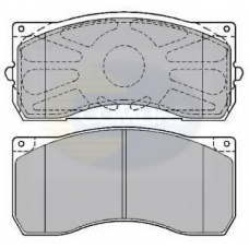 CBP9075K COMLINE Комплект тормозных колодок, дисковый тормоз