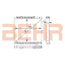 2204083 BEHR Radiator