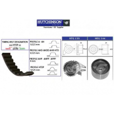 KH 118 HUTCHINSON Комплект ремня грм