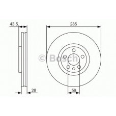 0 986 479 S62 BOSCH Тормозной диск