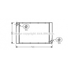 BW2287 AVA Радиатор, охлаждение двигателя