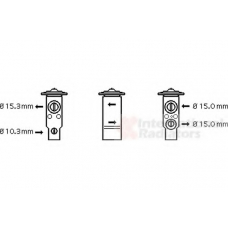 53001070 VAN WEZEL Расширительный клапан, кондиционер