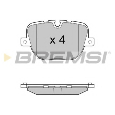 BP3416 BREMSI Комплект тормозных колодок, дисковый тормоз