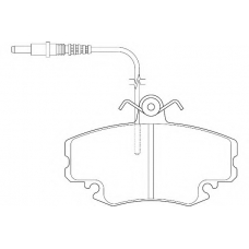 WBP21460A WAGNER LOCKHEED Комплект тормозных колодок, дисковый тормоз