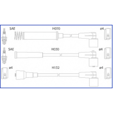 134226 HITACHI Комплект проводов зажигания