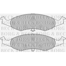 BBP1368 BORG & BECK Комплект тормозных колодок, дисковый тормоз