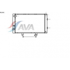 PE2040 AVA Радиатор, охлаждение двигателя