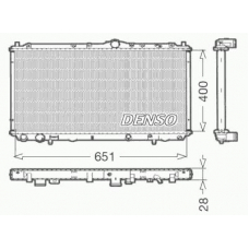 DRM33060 DENSO Радиатор, охлаждение двигателя