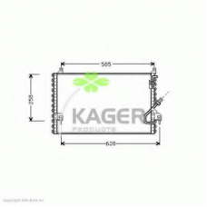 94-5196 KAGER Конденсатор, кондиционер