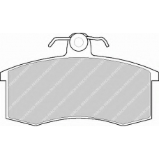 FDB527 FERODO Комплект тормозных колодок, дисковый тормоз