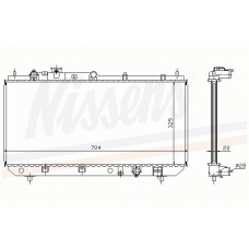 62403A NISSENS Радиатор, охлаждение двигателя