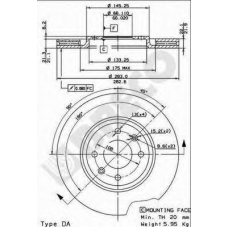 BS 8097 BRECO Тормозной диск