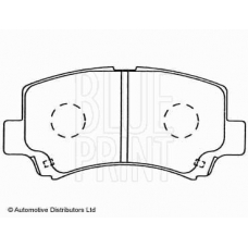 ADK84221 BLUE PRINT Комплект тормозных колодок, дисковый тормоз