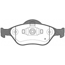 BPA0766.00 OPEN PARTS Комплект тормозных колодок, дисковый тормоз