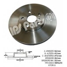 IBT-1263 IPS Parts Тормозной диск