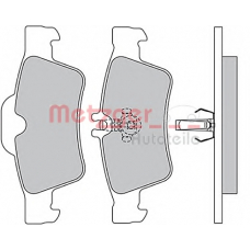 1170049 METZGER Комплект тормозных колодок, дисковый тормоз
