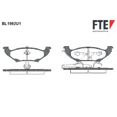 BL1962U1 FTE Комплект тормозных колодок, дисковый тормоз