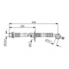 1 987 481 105 BOSCH Тормозной шланг